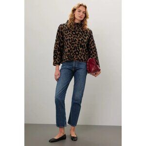 R-227. kate spade new york Leopard Mock Neck Sweater XXL
